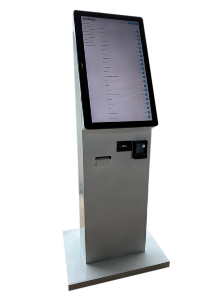 Kiosk samoobsługowy MPED – widok interfejsu